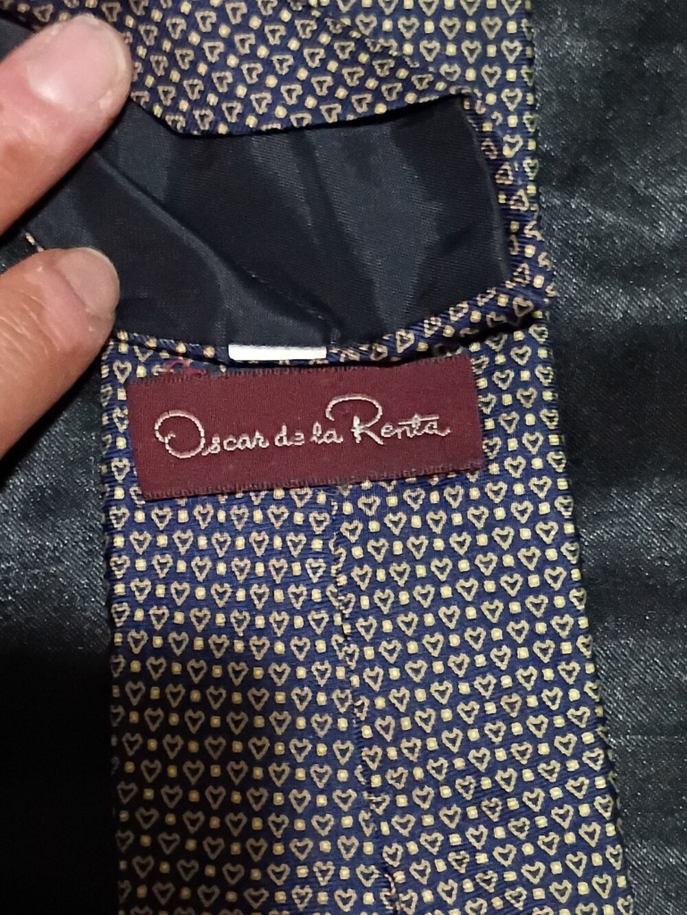 Oscar de la Renta Men’s Silk Tie - Picture 8 of 9